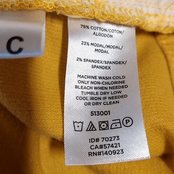 LOFT goldenrod high-rise skinny cords, size 4 - Picture 8 of 8